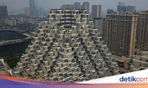 Dipengaruhi oleh Sawah, Apartemen Viral di China Ini Menyerupai Piramida